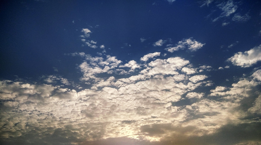 Pohled na mraky Stratocumulus