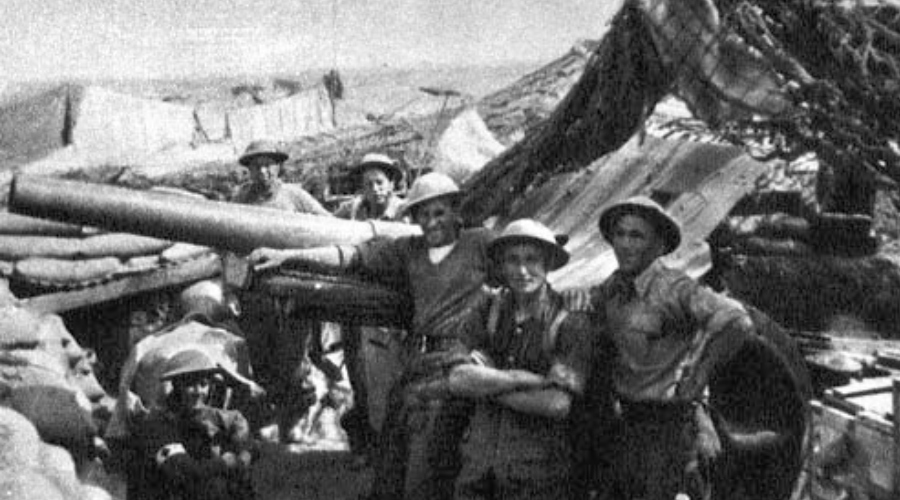 Dělostřelci - bitva o Tobruk