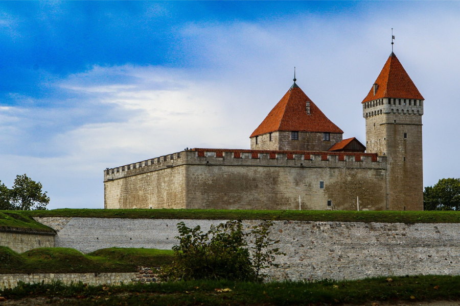 Hrad Kuresaarre na ostrove Saaremaa.