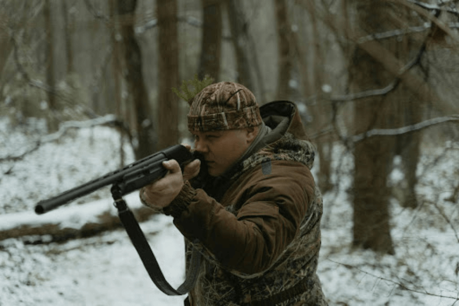 střelec, lov, zima