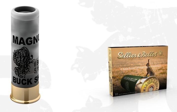 Brokové náboje Buck Shot Magnum Sellier&Bellot® / 12/76 / 53 g / 8,4 mm / 10 ks