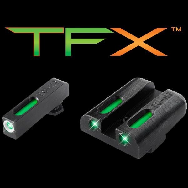 Mířidla TFX Tritium / Fiber-Optic Truglo® - Glock® High Set